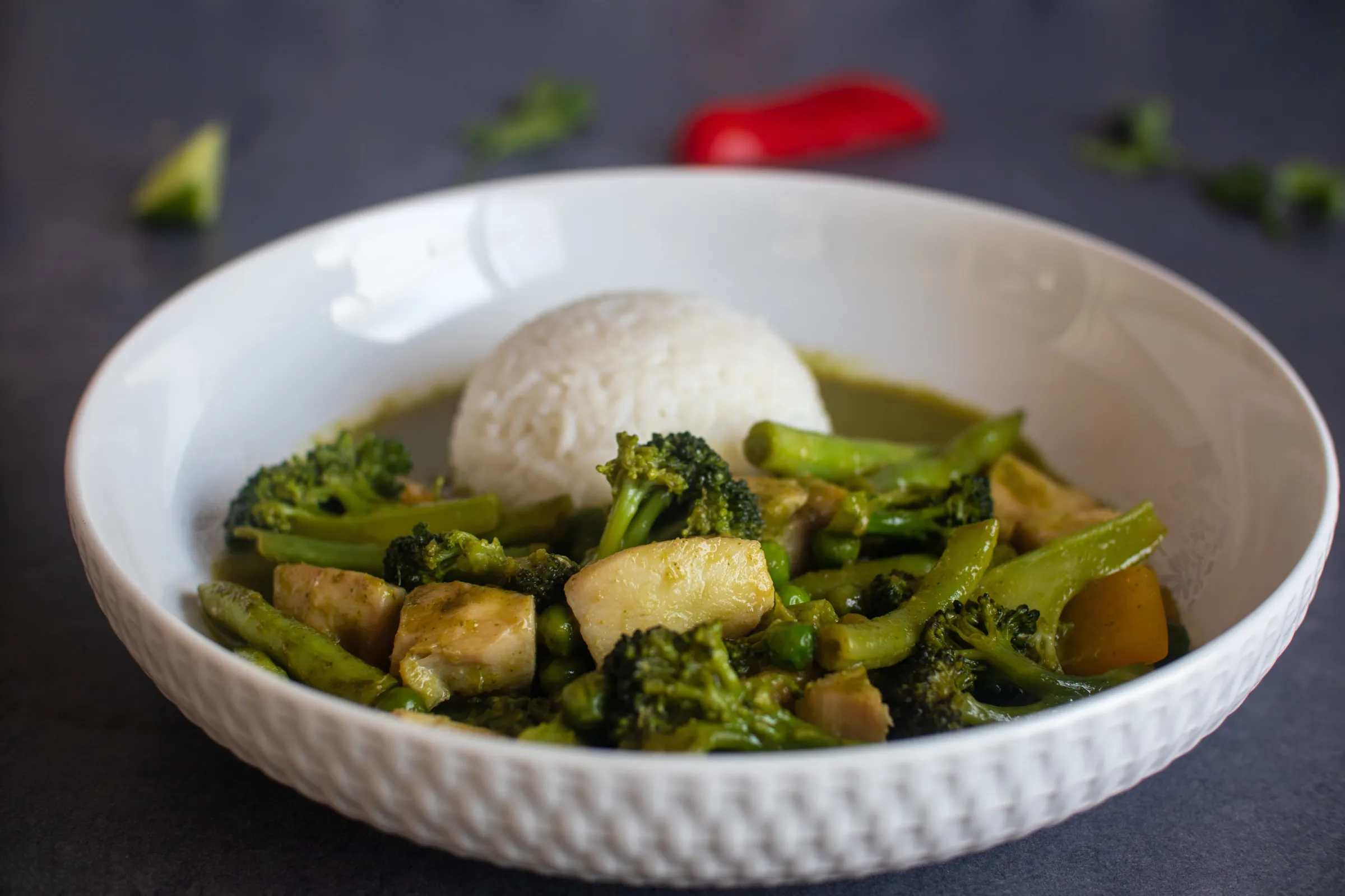 Thai Green Fish Curry - 455 Calories