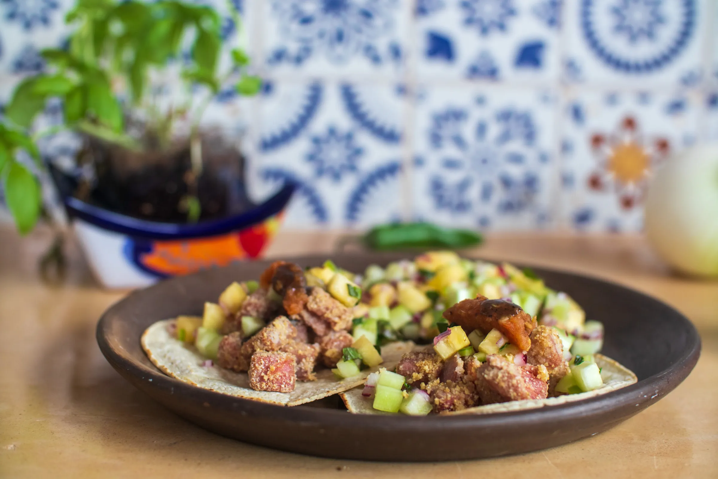 Tuna Carnita Tacos - 371 Calories
