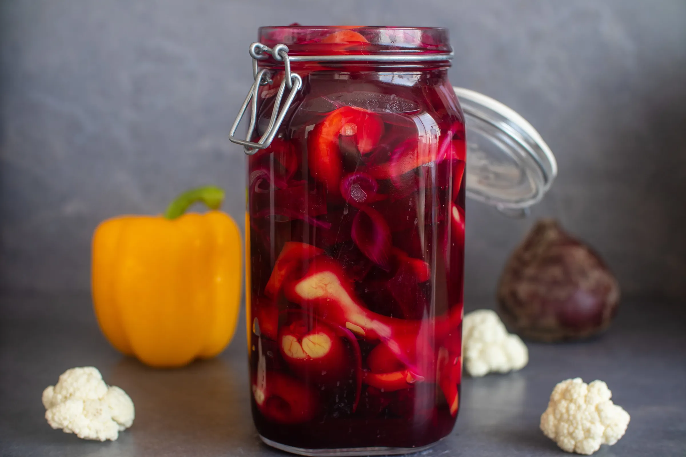 Pickled Beetroot & Peppers - 68 Calories