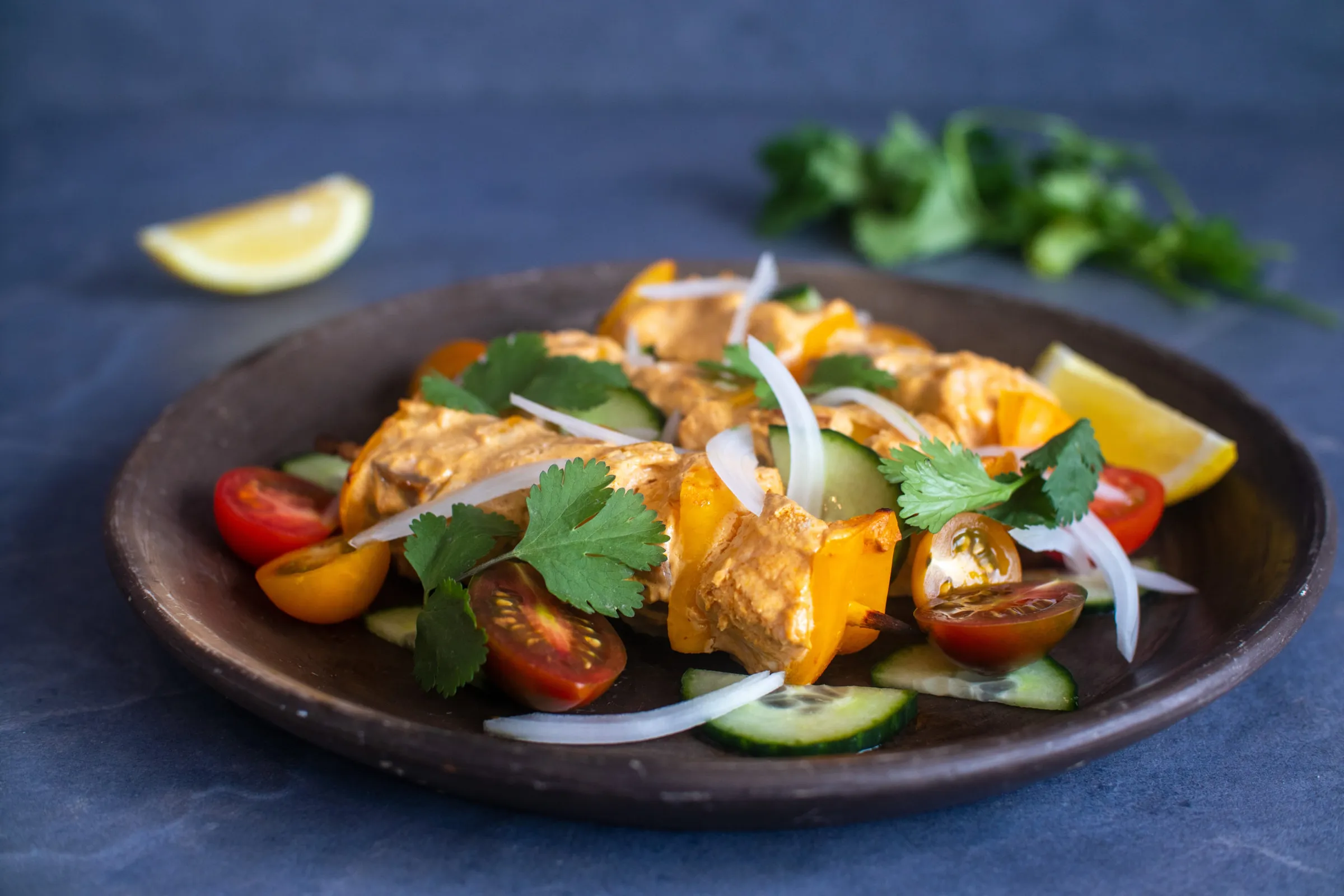 Thai salmon brochettes - 261 Calories